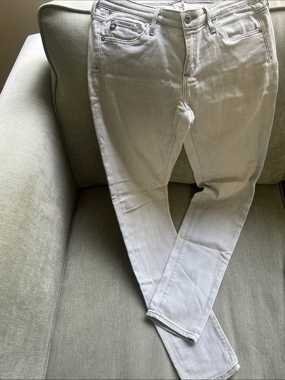 Ag Adriano Goldschmied Light Denim Skinny Jeans